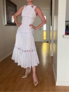 Charo Ruiz Ibiza Elegant White  Dress S $650